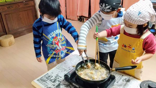 青空保育たけの子にサンタさんがやってきた画像